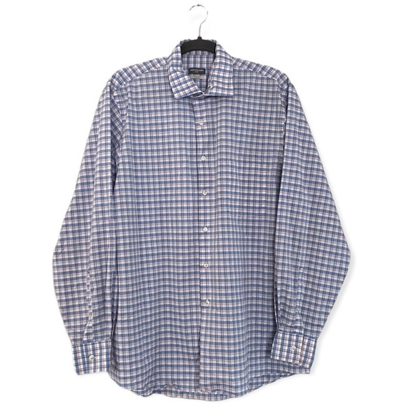 Van Heusen Flex Regular Fit Plaid Casual Button Down Shirt Mens Size XL - Picture 1 of 7